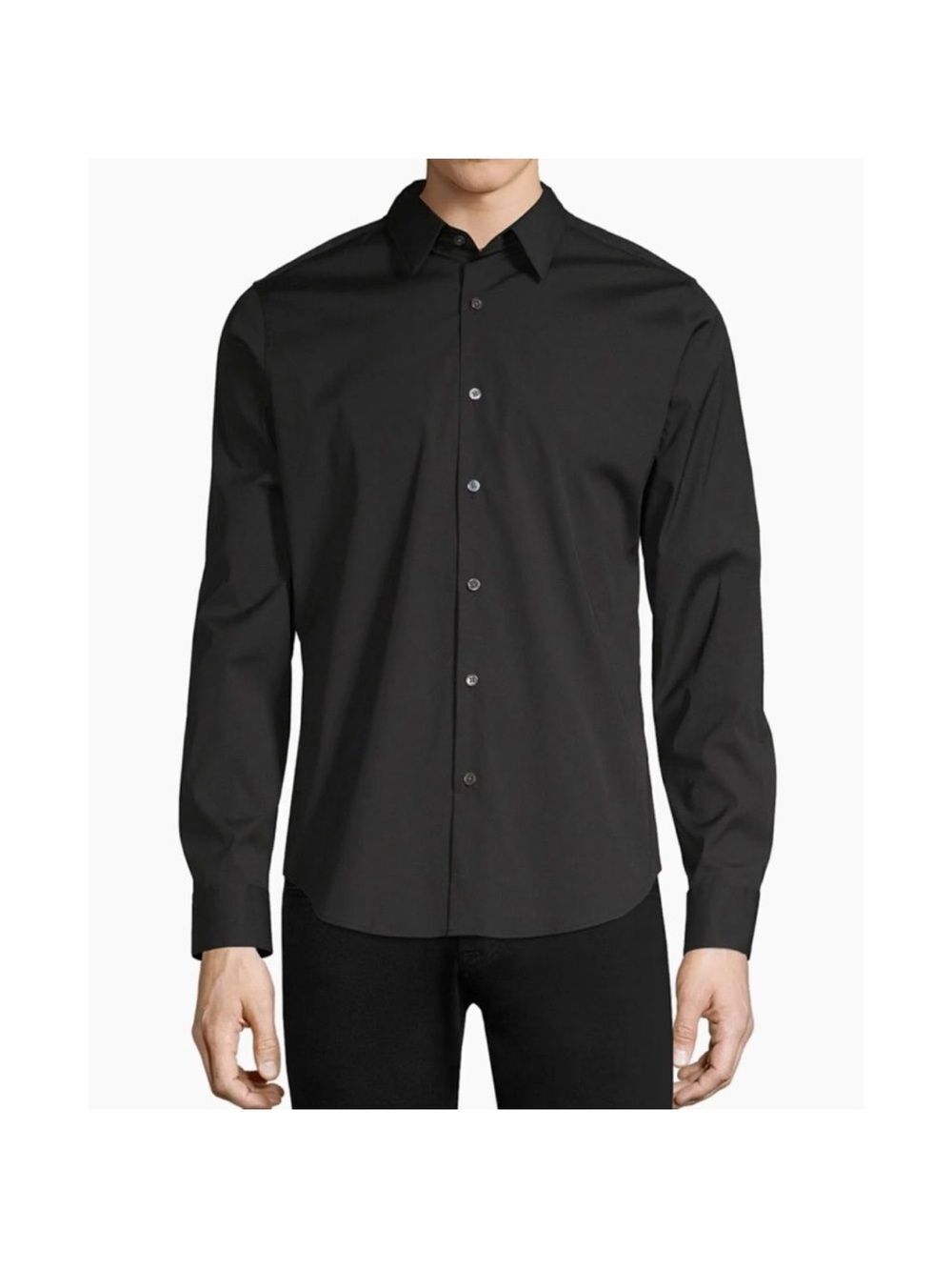 Theory Sylvain Wealth Bottom Up Dress Shirt XXL